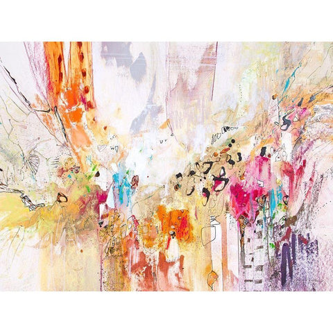 White Series IV Gold Ornate Wood Framed Art Print with Double Matting by Gardner, Jennifer