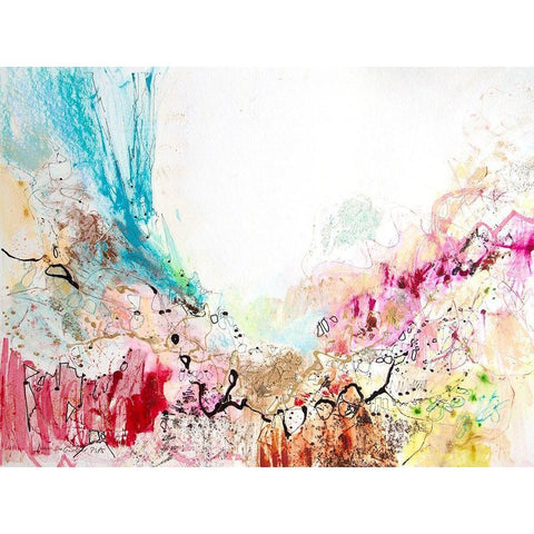 White Series V Black Modern Wood Framed Art Print with Double Matting by Gardner, Jennifer