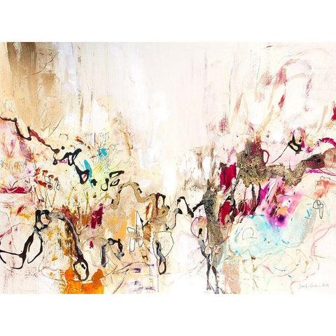 White Series IX Gold Ornate Wood Framed Art Print with Double Matting by Gardner, Jennifer