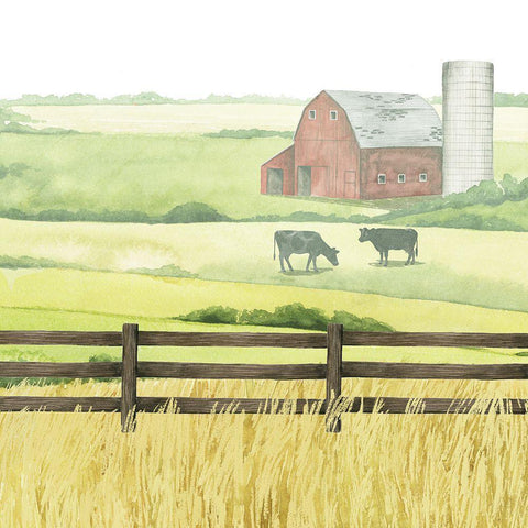 Sunlit Graze II White Modern Wood Framed Art Print by Popp, Grace