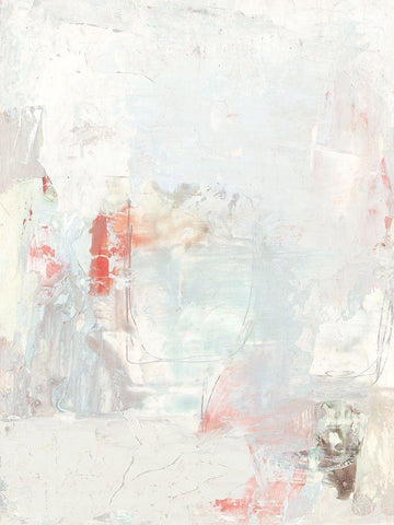 Barely There I White Modern Wood Framed Art Print with Double Matting by Borges, Victoria