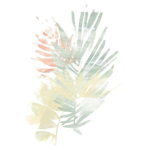 Pastel Tropics I Gold Ornate Wood Framed Art Print with Double Matting by Vess, June Erica