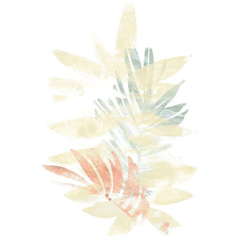 Pastel Tropics II Gold Ornate Wood Framed Art Print with Double Matting by Vess, June Erica