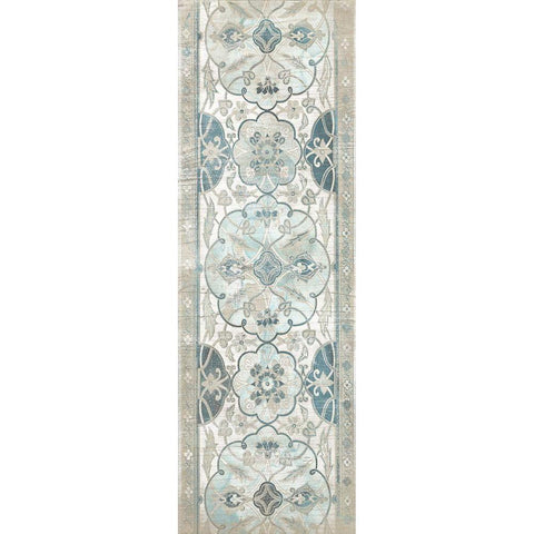 Vintage Persian Panel II Black Modern Wood Framed Art Print with Double Matting by Vess, June Erica