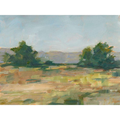 Green Valley III White Modern Wood Framed Art Print by Harper, Ethan