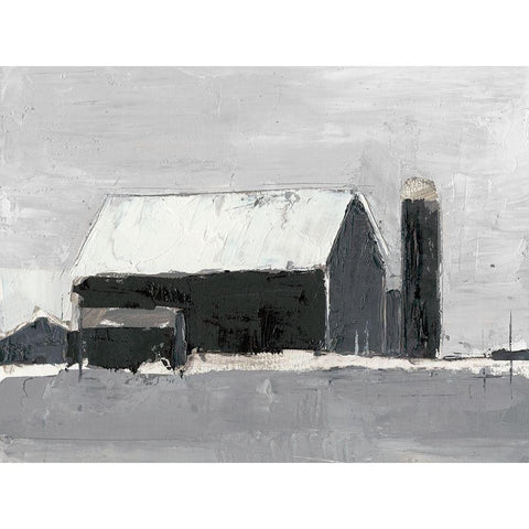 Dynamic Barn I White Modern Wood Framed Art Print by Harper, Ethan