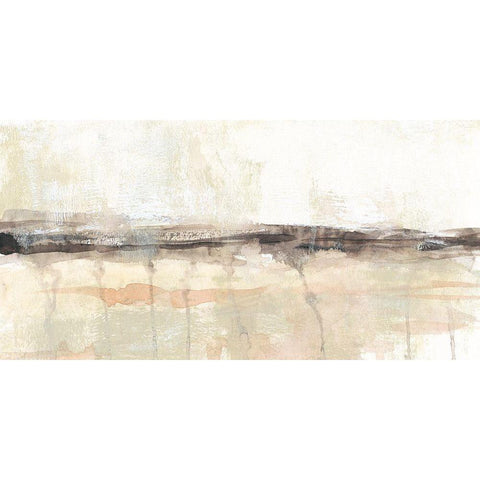 Umber Horizon II White Modern Wood Framed Art Print by Goldberger, Jennifer