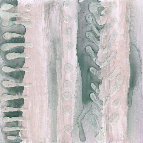 Lavender and Sage I Black Modern Wood Framed Art Print by Stramel, Renee W.