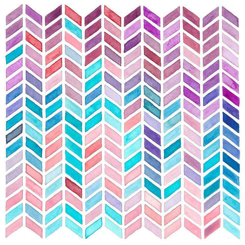 Geometric Trance II White Modern Wood Framed Art Print by Moore, Regina