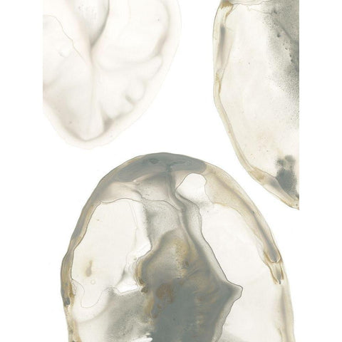 Natural Geode IV Gold Ornate Wood Framed Art Print with Double Matting by Vess, June Erica