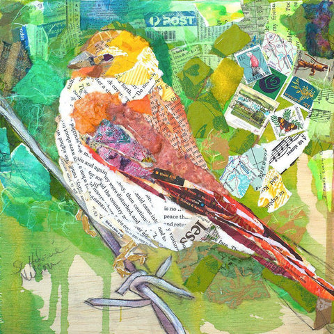 Signs of Spring IV Black Modern Wood Framed Art Print with Double Matting by St. Hilaire, Elizabeth