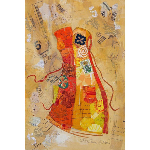 Dress Whimsy II Black Modern Wood Framed Art Print by St. Hilaire, Elizabeth