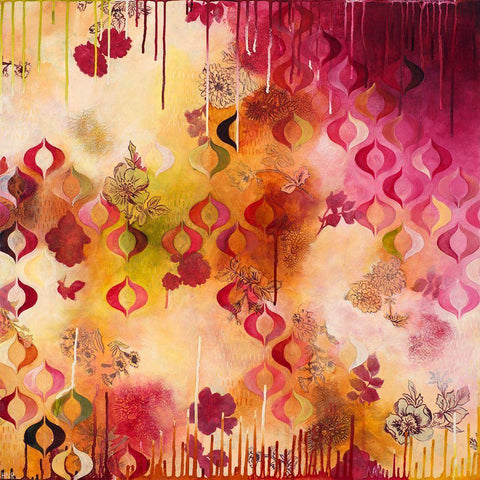 Warm Compassion II Gold Ornate Wood Framed Art Print with Double Matting by Robinson, Heather