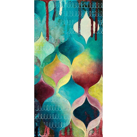 Ambrosial II Gold Ornate Wood Framed Art Print with Double Matting by Robinson, Heather
