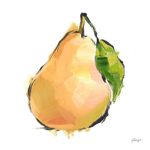 Designer Fruits IV White Modern Wood Framed Art Print by Harper, Ethan