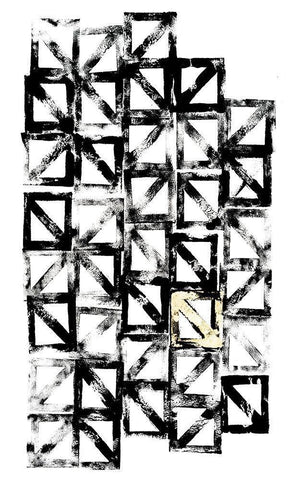 Turn Keys II White Modern Wood Framed Art Print with Double Matting by Guthrie, Jenna