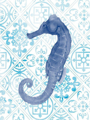 Marine Morocco I Black Ornate Wood Framed Art Print with Double Matting by Popp, Grace