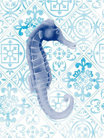 Marine Morocco II White Modern Wood Framed Art Print with Double Matting by Popp, Grace