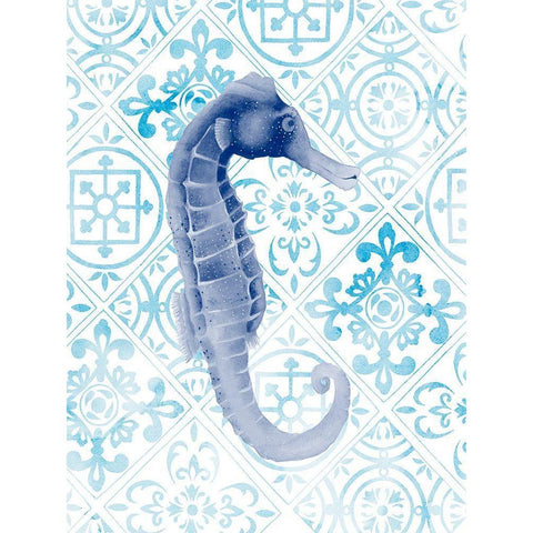 Marine Morocco II White Modern Wood Framed Art Print by Popp, Grace