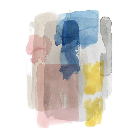 Puddle Pastel II White Modern Wood Framed Art Print by Popp, Grace