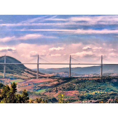 Pastoral Countryside X Black Modern Wood Framed Art Print with Double Matting by Chester, Colby