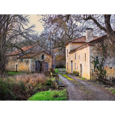 Pastoral Countryside XII Black Modern Wood Framed Art Print with Double Matting by Chester, Colby