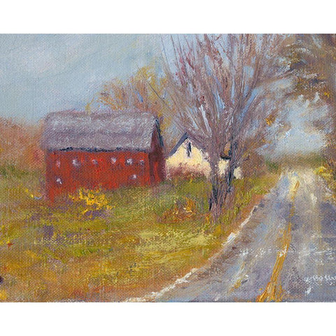 Back Road Barn I Gold Ornate Wood Framed Art Print with Double Matting by Wendling, Marilyn