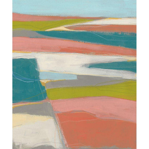 Sun Valley I Black Modern Wood Framed Art Print by Vess, June Erica