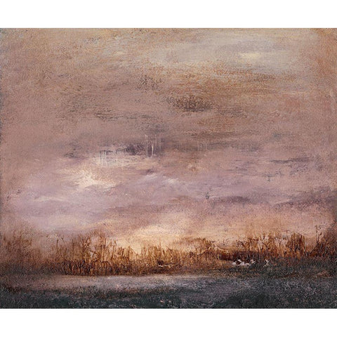 Horizon at Nightfall II Gold Ornate Wood Framed Art Print with Double Matting by Gordon, Sharon