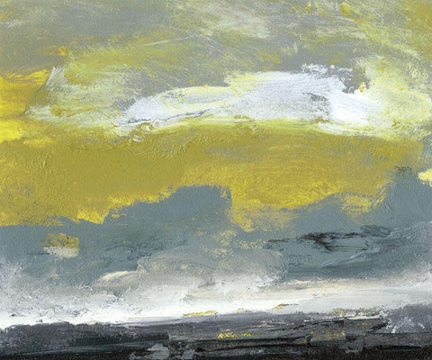 Horizon at Daybreak IV Black Ornate Wood Framed Art Print with Double Matting by Gordon, Sharon