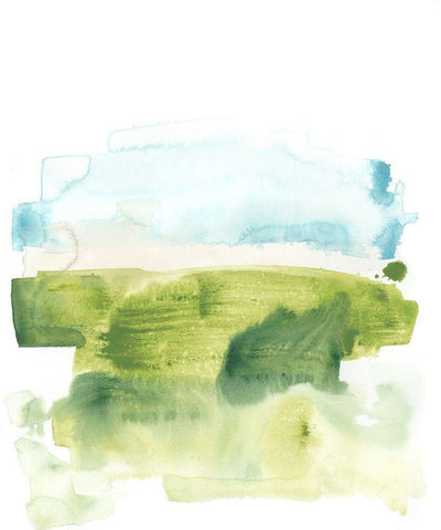 Liquid Valley V Black Ornate Wood Framed Art Print with Double Matting by Vess, June Erica