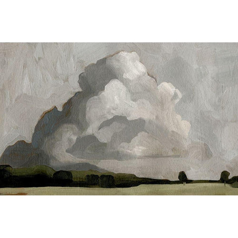 Cloudscape II Black Modern Wood Framed Art Print by Scarvey, Emma