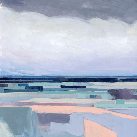 Lavender Gale II Black Ornate Wood Framed Art Print with Double Matting by Popp, Grace