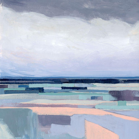 Lavender Gale II Gold Ornate Wood Framed Art Print with Double Matting by Popp, Grace