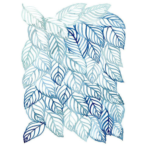 Rainwater Palms II White Modern Wood Framed Art Print by Popp, Grace