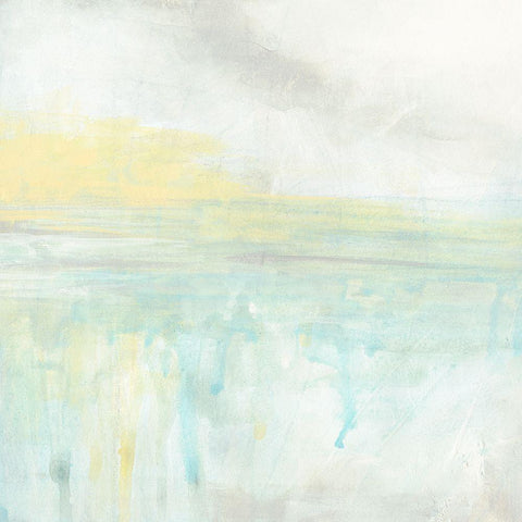 Subtle Sunrise I White Modern Wood Framed Art Print by Vess, June Erica