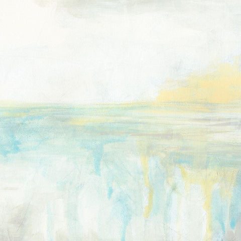 Subtle Sunrise II Gold Ornate Wood Framed Art Print with Double Matting by Vess, June Erica