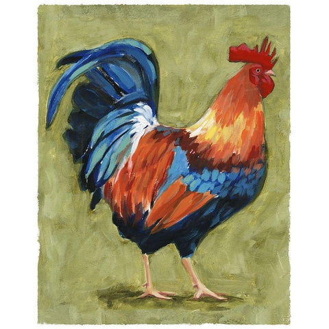 Chicken Scratch I Gold Ornate Wood Framed Art Print with Double Matting by Borges, Victoria