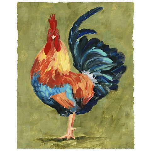 Chicken Scratch IV Gold Ornate Wood Framed Art Print with Double Matting by Borges, Victoria