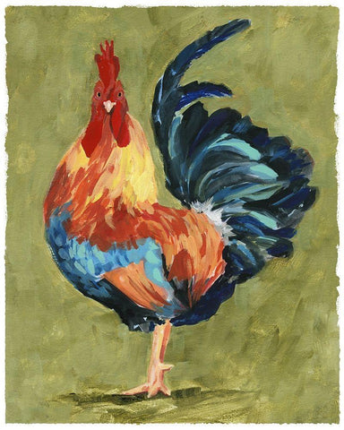 Chicken Scratch IV White Modern Wood Framed Art Print with Double Matting by Borges, Victoria