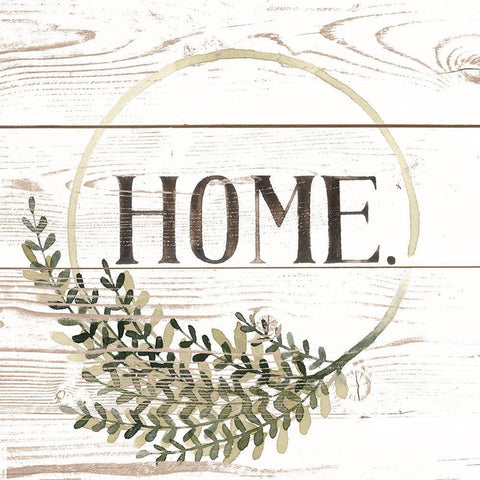 Family Farmhouse I White Modern Wood Framed Art Print with Double Matting by Popp, Grace