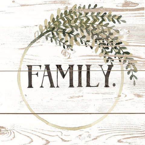 Family Farmhouse II Black Modern Wood Framed Art Print by Popp, Grace