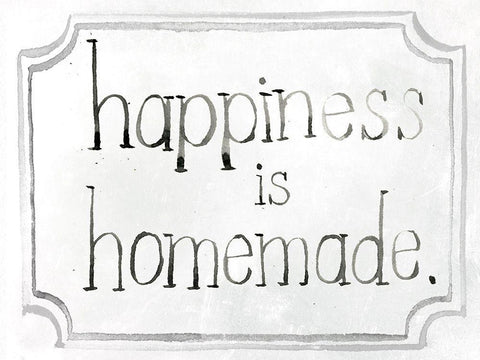 Homemade Happy I Black Ornate Wood Framed Art Print with Double Matting by Parker, Jennifer Paxton