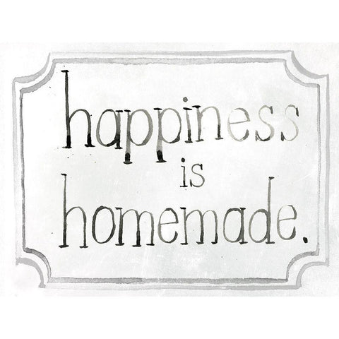 Homemade Happy I White Modern Wood Framed Art Print by Parker, Jennifer Paxton