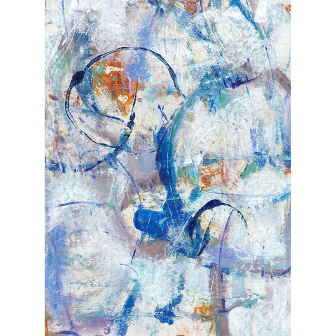 Bounce II White Modern Wood Framed Art Print by OToole, Tim
