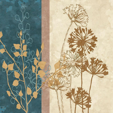 Dandelion Family I Black Modern Wood Framed Art Print by Saunders, Alonzo
