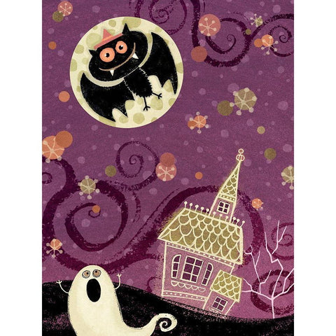 EEK II Black Modern Wood Framed Art Print with Double Matting by Eisner, Viv
