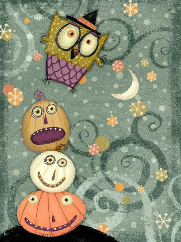 EEK VI White Modern Wood Framed Art Print with Double Matting by Eisner, Viv