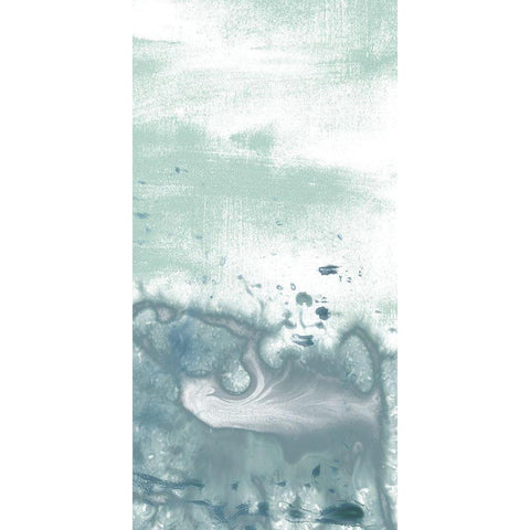 Sea Spray Horizon II White Modern Wood Framed Art Print by Vess, June Erica