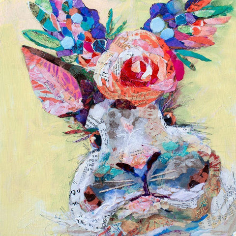 Hip Hop Floral Black Ornate Wood Framed Art Print with Double Matting by St. Hilaire, Elizabeth